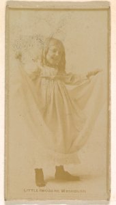 Little Imogene Washburn, from the Actresses series (N245) issued by Kinney Brothers to promote Sweet Caporal Cigarettes MET DP859838