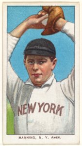 Manning, New York, American League, from the White Border series (T206) for the American Tobacco Company MET DP845117