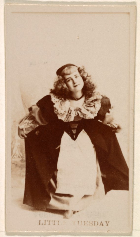 Little Tuesday, from the Actresses series (N245) issued by Kinney Brothers to promote Sweet Caporal Cigarettes MET DP859737
