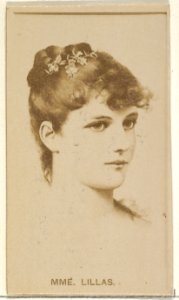 Madame Lillas, from the Actors and Actresses series (N45, Type 8) for Virginia Brights Cigarettes MET DP831719