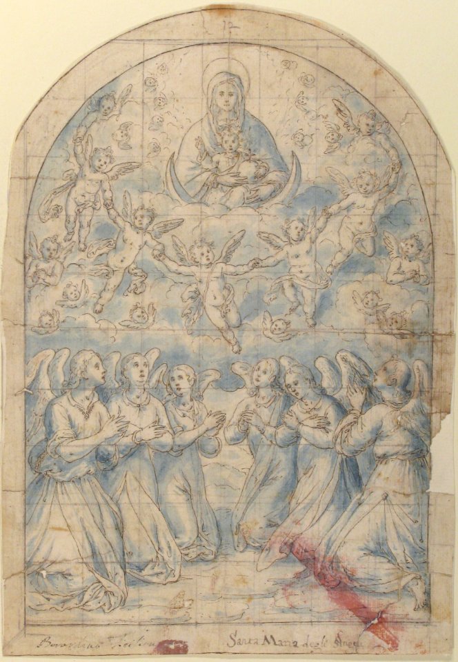 Madonna and Child in Glory Adored by Angels MET 17.236.43