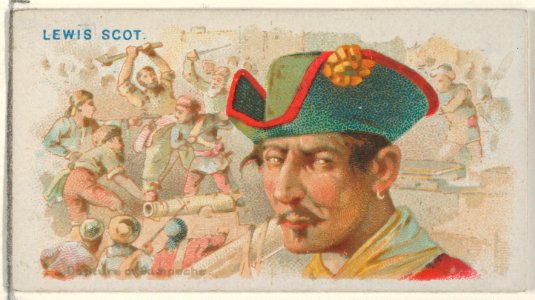 Lewis Scot, Capture of Campeche, from the Pirates of the Spanish Main series (N19) for Allen & Ginter Cigarettes MET DP835048