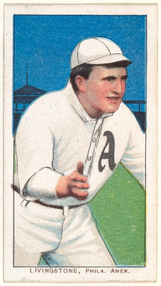 Livingstone, Philadelphia, American League, from the White Border series (T206) for the American Tobacco Company MET DP845134
