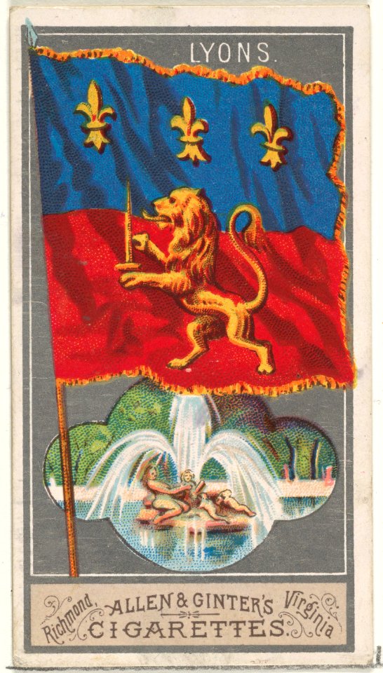 Lyons, from the City Flags series (N6) for Allen & Ginter Cigarettes Brands MET DP829248
