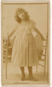 Mae Powers, from the Actresses series (N245) issued by Kinney Brothers to promote Sweet Caporal Cigarettes MET DP859328