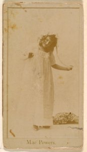 Mae Powers, from the Actresses series (N245) issued by Kinney Brothers to promote Sweet Caporal Cigarettes MET DP859332