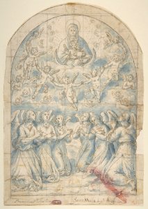 Madonna and Child in Glory Adored by Angels MET DP811376