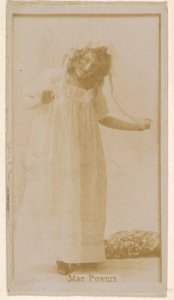 Mae Powers, from the Actresses series (N245) issued by Kinney Brothers to promote Sweet Caporal Cigarettes MET DP859331