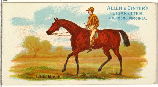 Little Minch, from The World's Racers series (N32) for Allen & Ginter Cigarettes MET DP838574