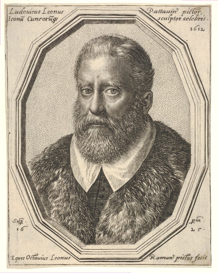 Ludovico Leoni, a bust-length portrait in a twelve-sided frame MET DP833522