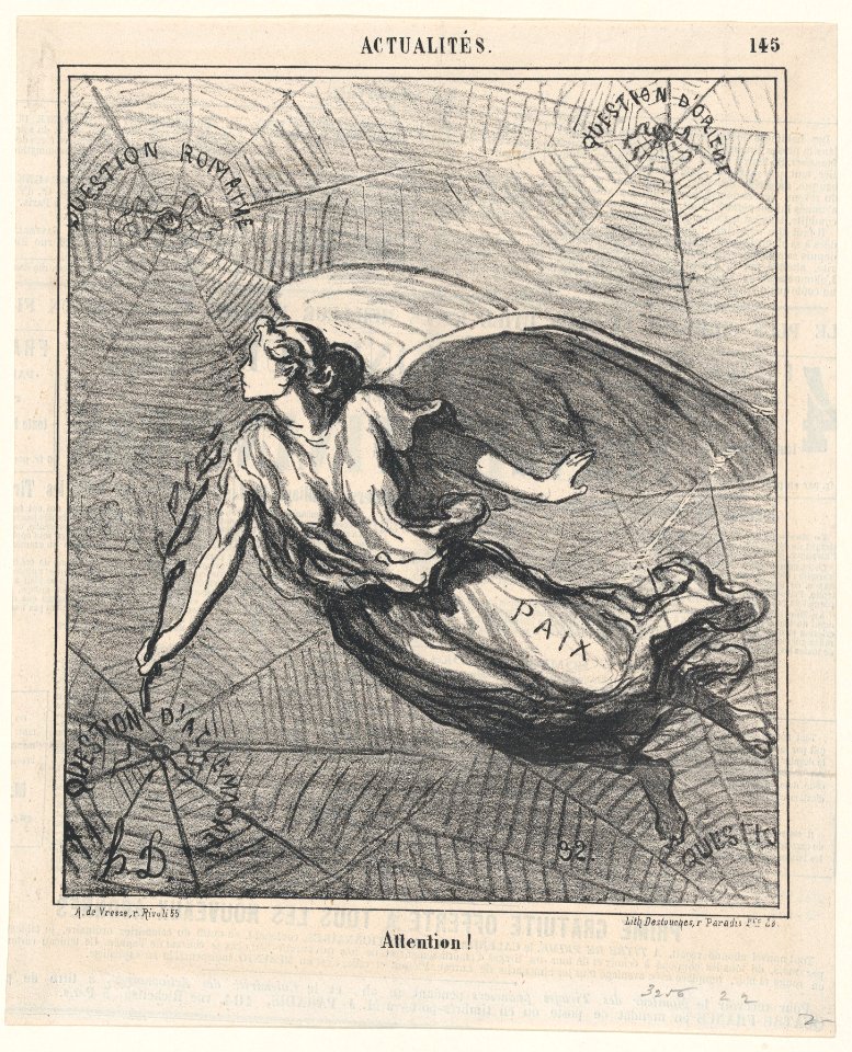 Look out!, from 'News of the day,' published in Le Charivari, July 1, 1868 MET DP877715