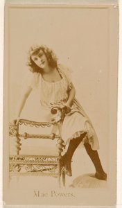 Mae Powers, from the Actresses series (N245) issued by Kinney Brothers to promote Sweet Caporal Cigarettes MET DP859329