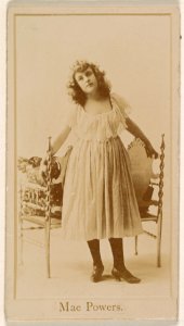 Mae Powers, from the Actresses series (N245) issued by Kinney Brothers to promote Sweet Caporal Cigarettes MET DP859327