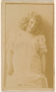Mae Powers, from the Actresses series (N245) issued by Kinney Brothers to promote Sweet Caporal Cigarettes MET DP859330