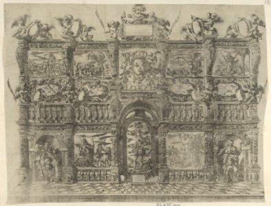 Loose plate from, La Voye de Laict ou le Chemin des Heros à l'entrée de Louis XIV en la Cité d'Avignon le 16 Novembre 1622 MET DP855551