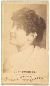 Lucy Emerson, from the Actors and Actresses series (N45, Type 1) for Virginia Brights Cigarettes MET DP829523
