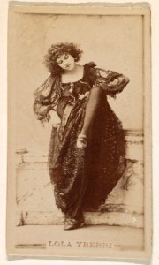 Lola Yberri, from the Actresses series (N245) issued by Kinney Brothers to promote Sweet Caporal Cigarettes MET DP859925