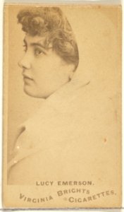 Lucy Emerson, from the Actors and Actresses series (N45, Type 1) for Virginia Brights Cigarettes MET DP829522