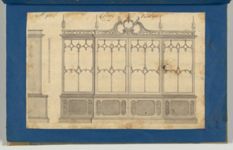 Library Bookcase, from Chippendale Drawings, Vol. II MET DP-14176-003