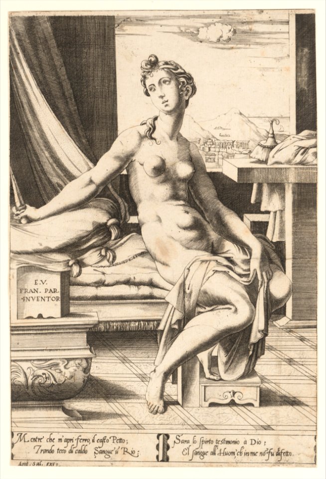 Lucretia Preparing to Kill Herself MET DP163377