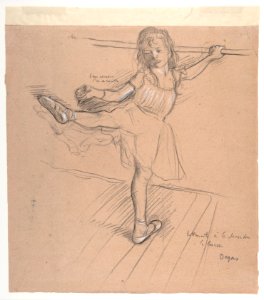 Little Girl Practicing at the Bar MET DP805820