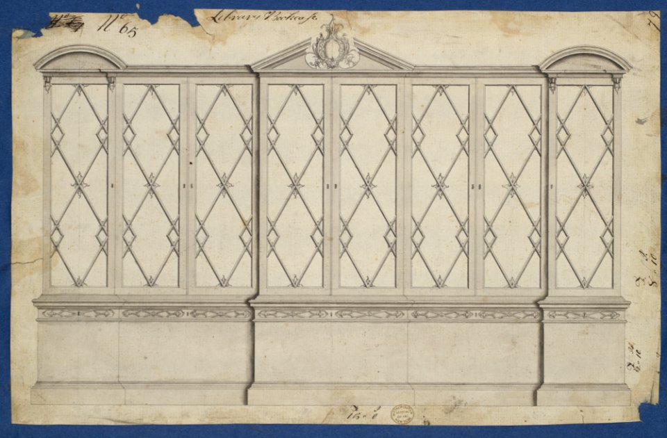 Library Bookcase, from Chippendale Drawings, Vol. II MET DP104220