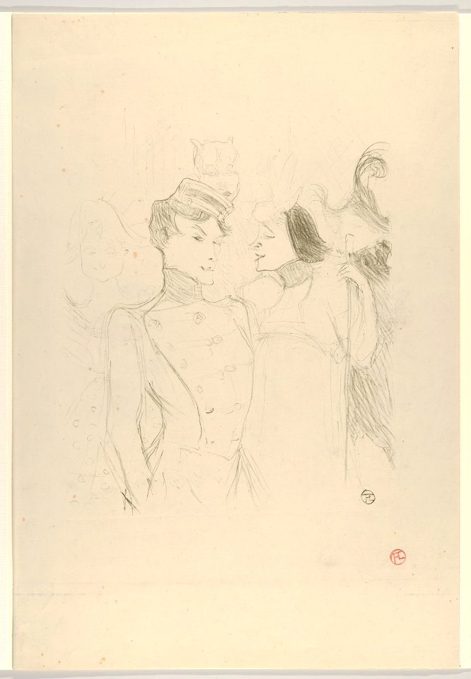 Marcelle Lender and Eva Lavalliére in a Revue at the Variétés MET DP835482