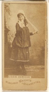 Lizzie Derious, from the Actors and Actresses series (N45, Type 1) for Virginia Brights Cigarettes MET DP830439