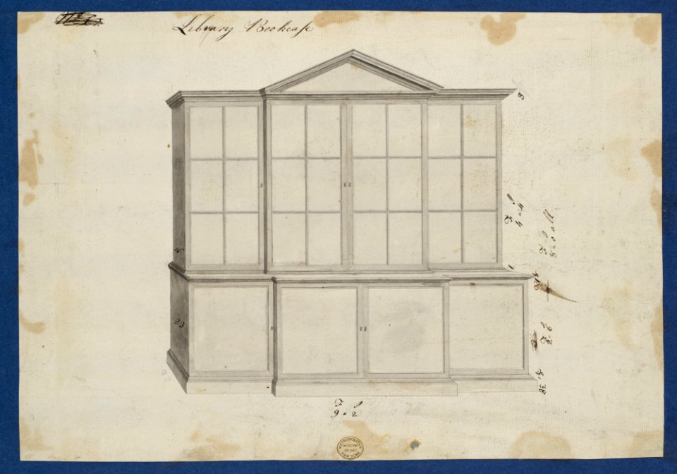 Library Bookcase, from Chippendale Drawings, Vol. II MET DP104280