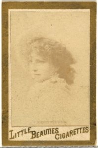 Maggie Mitchell, from the Actresses and Celebrities series (N60, Type 1) promoting Little Beauties Cigarettes for Allen & Ginter brand tobacco products MET DP839441