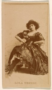 Lola Yberri, from the Actresses series (N245) issued by Kinney Brothers to promote Sweet Caporal Cigarettes MET DP859923