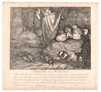 Lodging at Mr. M'Queen's in Glemorison- the Celebrated Spider Scene (Picturesque Beauties of Boswell, Part the Second) MET DP871871