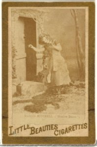 Maggie Mitchell in "Shadow Dance", from the Actresses and Celebrities series (N60, Type 1) promoting Little Beauties Cigarettes for Allen & Ginter brand tobacco products MET DP839440