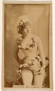 Lizzie McCall, from the Actresses series (N245) issued by Kinney Brothers to promote Sweet Caporal Cigarettes MET DP859093