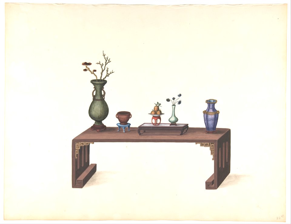 Low Table with Vases MET DP807514