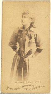Madge Bannister, from the Actors and Actresses series (N45, Type 1) for Virginia Brights Cigarettes MET DP828890