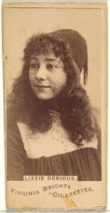 Lizzie Derious, from the Actors and Actresses series (N45, Type 1) for Virginia Brights Cigarettes MET DP829431