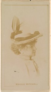 Maggie Mitchell, from the Actresses series (N245) issued by Kinney Brothers to promote Sweet Caporal Cigarettes MET DP859145