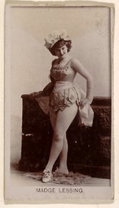 Madge Lessing, from the Actresses series (N245) issued by Kinney Brothers to promote Sweet Caporal Cigarettes MET DP858968