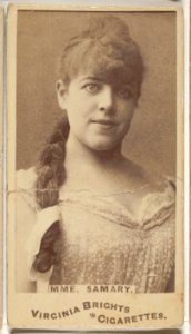 Madam Samary, from the Actors and Actresses series (N45, Type 1) for Virginia Brights Cigarettes MET DP830516