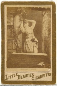 Margaret Cohn, from the Actresses and Celebrities series (N60, Type 1) promoting Little Beauties Cigarettes for Allen & Ginter brand tobacco products MET DP839437