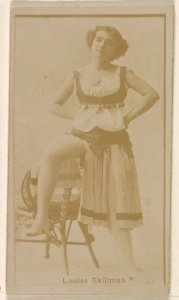 Louise Skillman, from the Actresses series (N245) issued by Kinney Brothers to promote Sweet Caporal Cigarettes MET DP859601