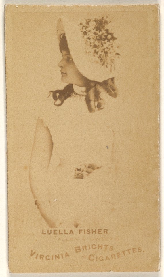 Luella Fisher, from the Actors and Actresses series (N45, Type 1) for Virginia Brights Cigarettes MET DP830448
