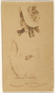 Luella Fisher, from the Actors and Actresses series (N45, Type 1) for Virginia Brights Cigarettes MET DP830448