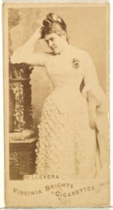 M'lle Vera, from the Actors and Actresses series (N45, Type 1) for Virginia Brights Cigarettes MET DP829891