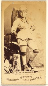 Lizzie Harold, from the Actors and Actresses series (N45, Type 1) for Virginia Brights Cigarettes MET DP829554
