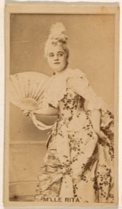 M'lle Rita, from the Actresses series (N245) issued by Kinney Brothers to promote Sweet Caporal Cigarettes MET DP859407