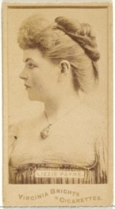 Lizzie Payne, from the Actors and Actresses series (N45, Type 1) for Virginia Brights Cigarettes MET DP829849