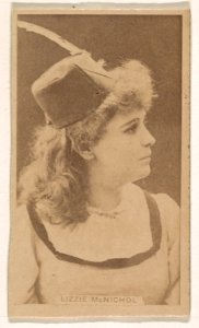 Lizzie McNichol, from the Actresses series (N245) issued by Kinney Brothers to promote Sweet Caporal Cigarettes MET DP859100