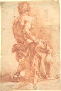 Male Figure Seated on a Column MET DP802970